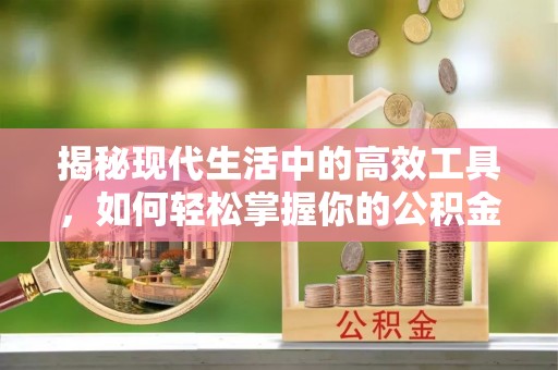 丹阳揭秘现代生活中的高效工具，如何轻松掌握你的公积金查询方式