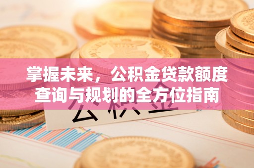 丹阳掌握未来，公积金贷款额度查询与规划的全方位指南