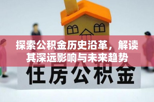 丹阳探索公积金历史沿革，解读其深远影响与未来趋势