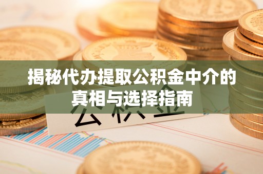 丹阳揭秘代办提取公积金中介的真相与选择指南