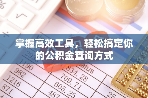 丹阳掌握高效工具，轻松搞定你的公积金查询方式
